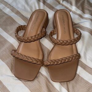 Sincerely Jules Tan Braided Sandals